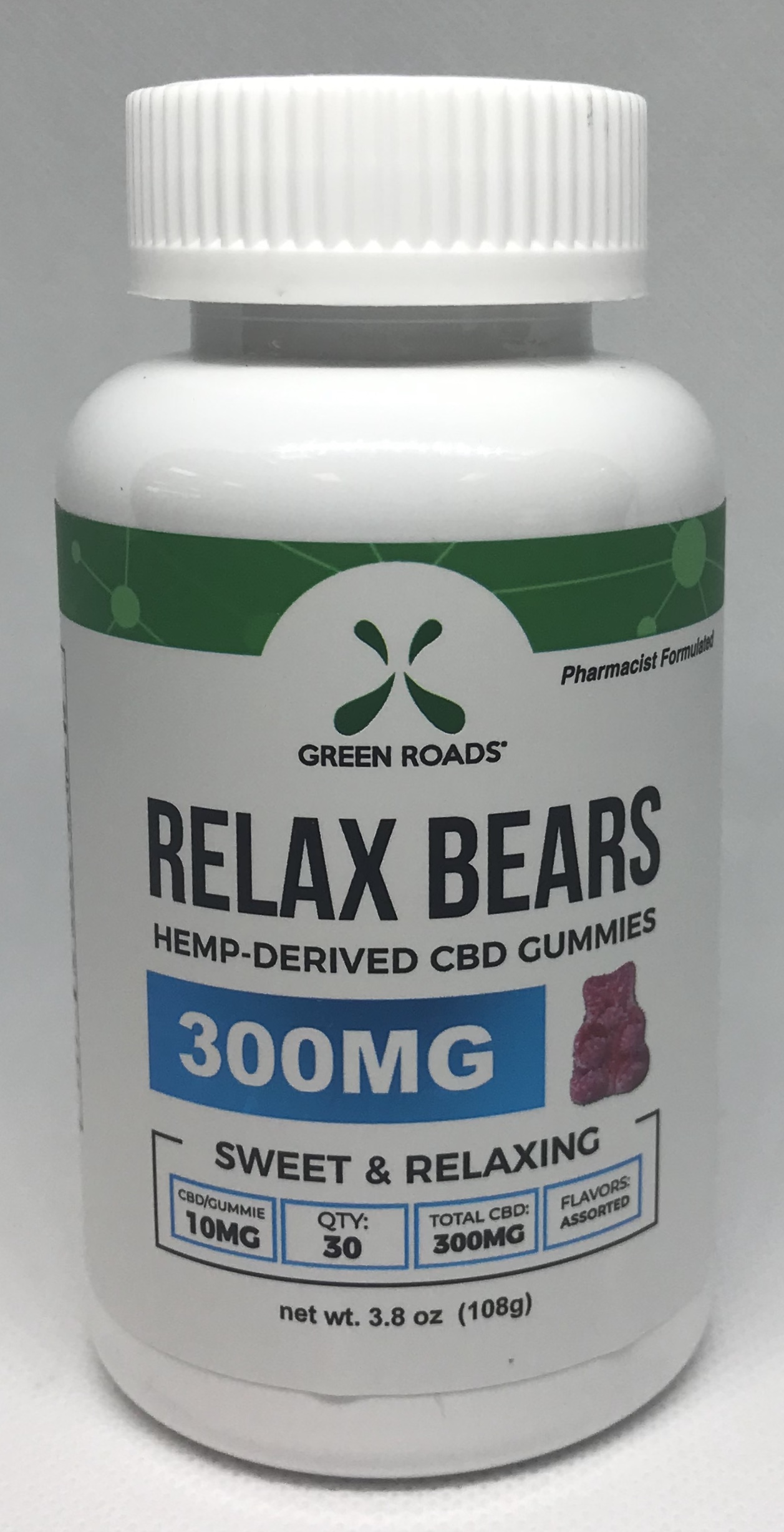 Green Roads 300 Mg Relax Bears ~ Halt Healthier Alternatives 9974