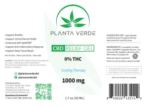 CBD Relief Gel (1000 mg) - Image 3