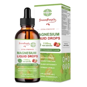 GreenPeople Magnesium Glycinate Liquid Drops – 17-in-1 High Absorption Magnesium for Sleep, Calm Mood & Daily Wellness